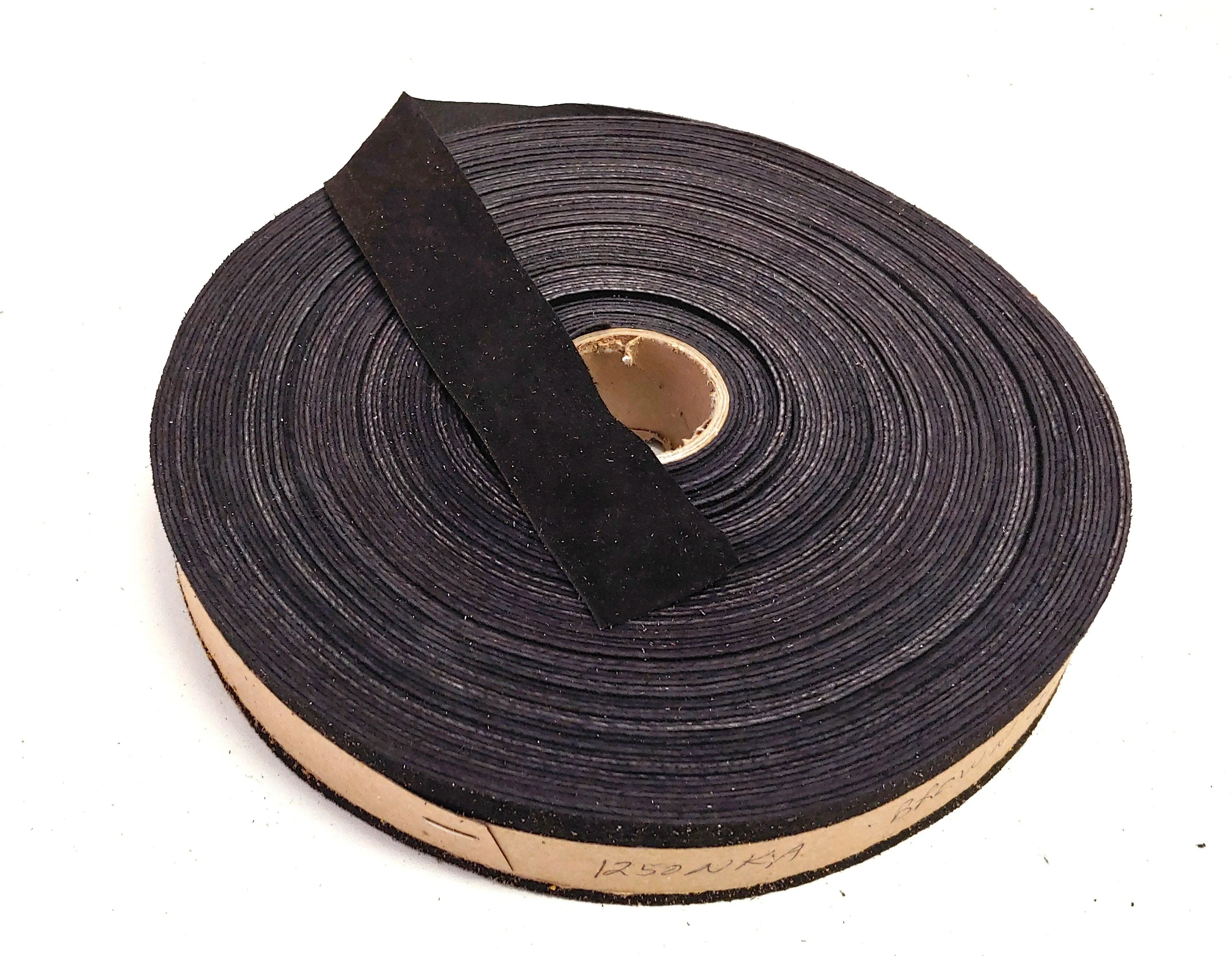 1-1/4" Flat Brown Goat Suede Edge Binding 1250NKA (3 YDS) binding, leather tape