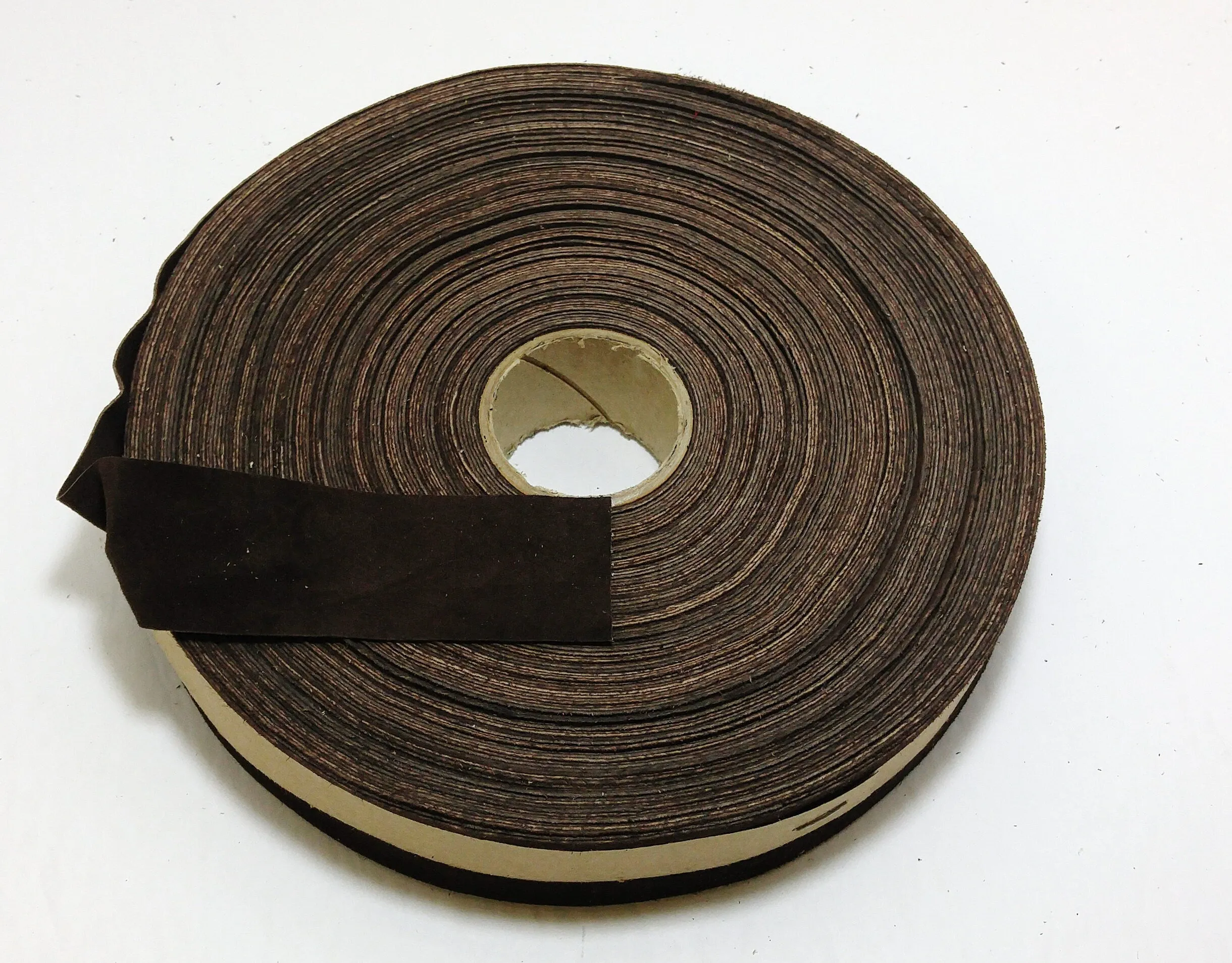 1-1/4" Flat Rusty Brown Pig Suede Binding (3 yds) 1250NP4 - edge binding; trim tape brown; nut; hazelnut; reddish brown