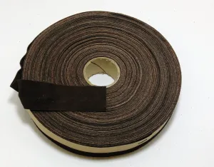 1-1/4" Flat Rusty Brown Pig Suede Binding (3 yds) 1250NP4 - edge binding; trim tape brown; nut; hazelnut; reddish brown