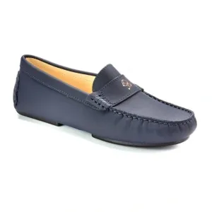 2638 - Navy Sahara Leather Soft Loafer for Girl/Teen/Women by London Kids