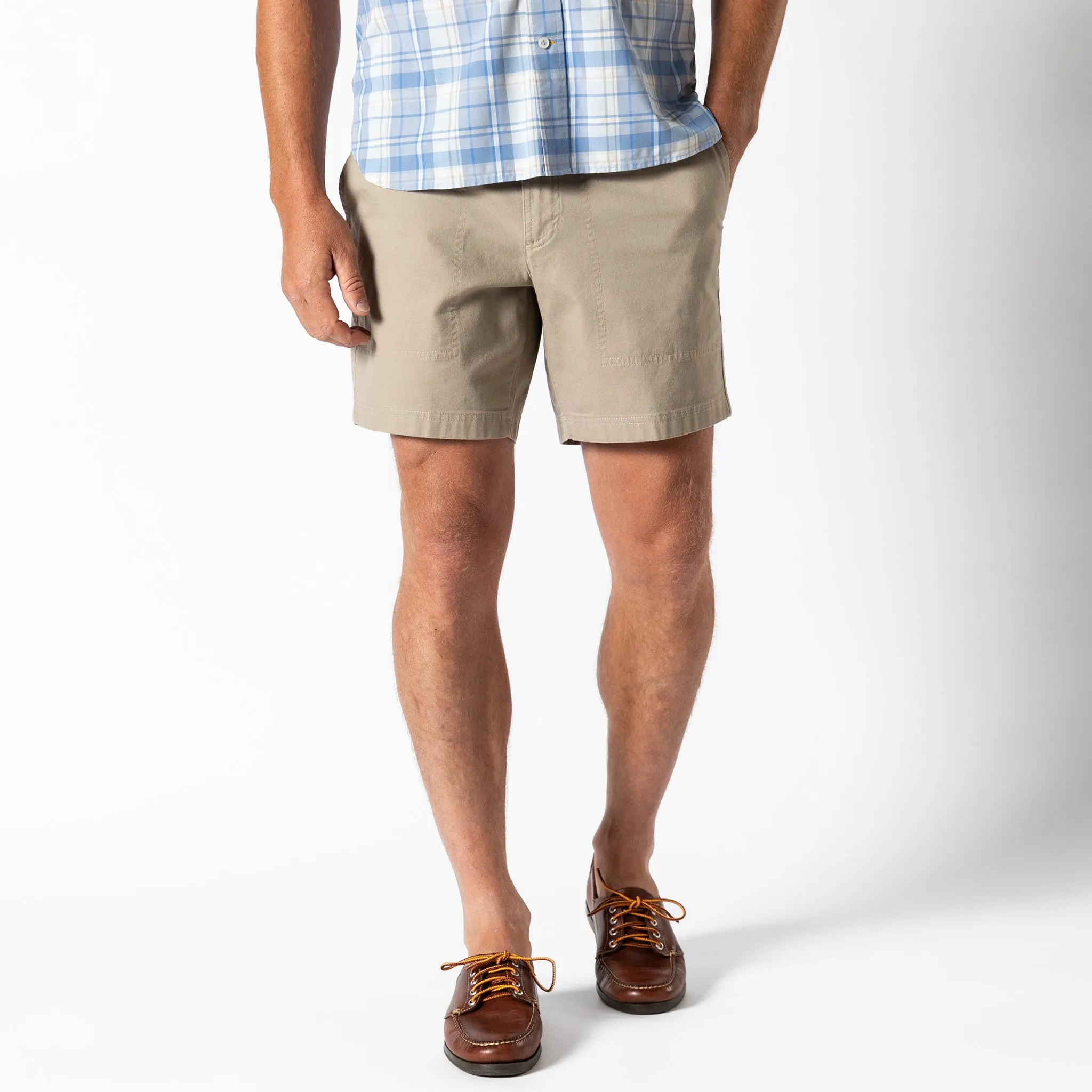 7" Canvas Camp Short - Khaki