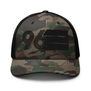 96 - 1996 Black Out Camouflage trucker hat