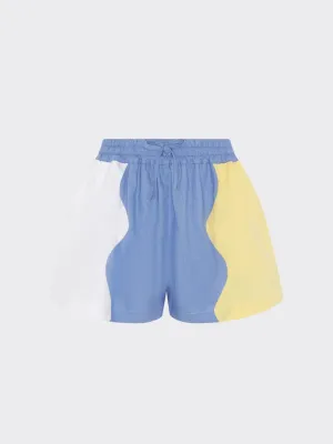 Agnese Colour Block Swirl Shorts - Size 14