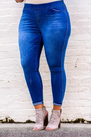 All The Answers Jeggings, Medium Wash