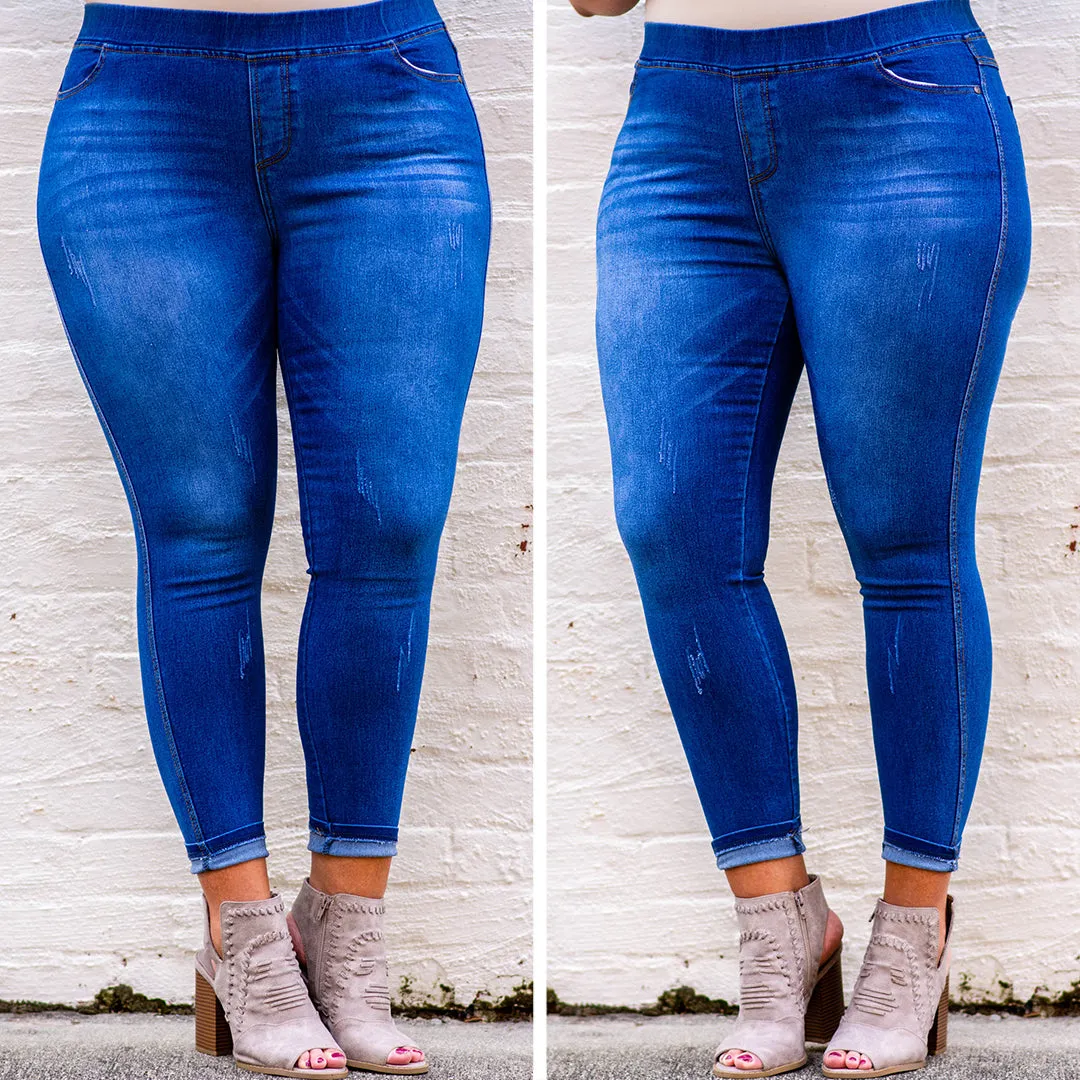All The Answers Jeggings, Medium Wash