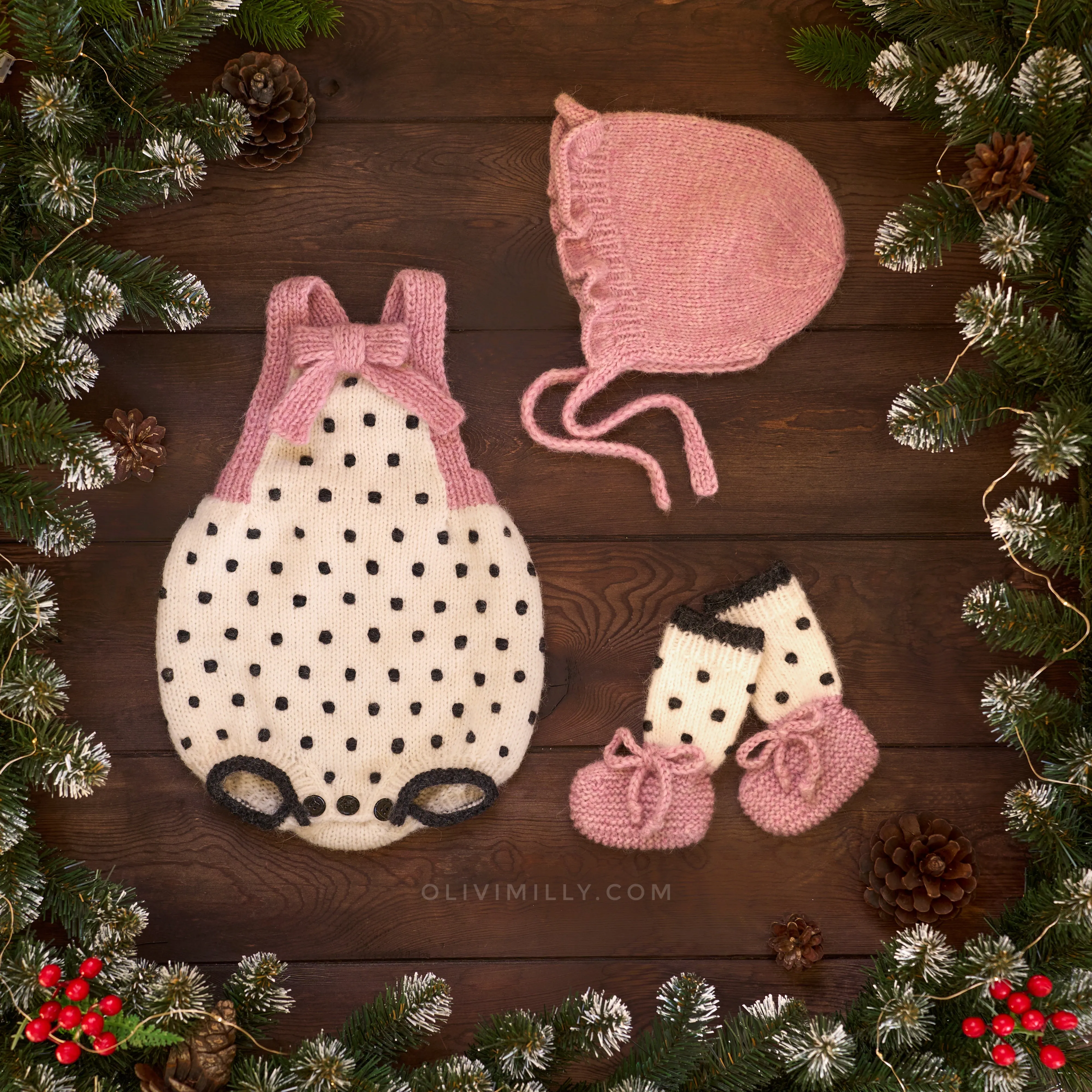 Amelia booties | Powder Pink