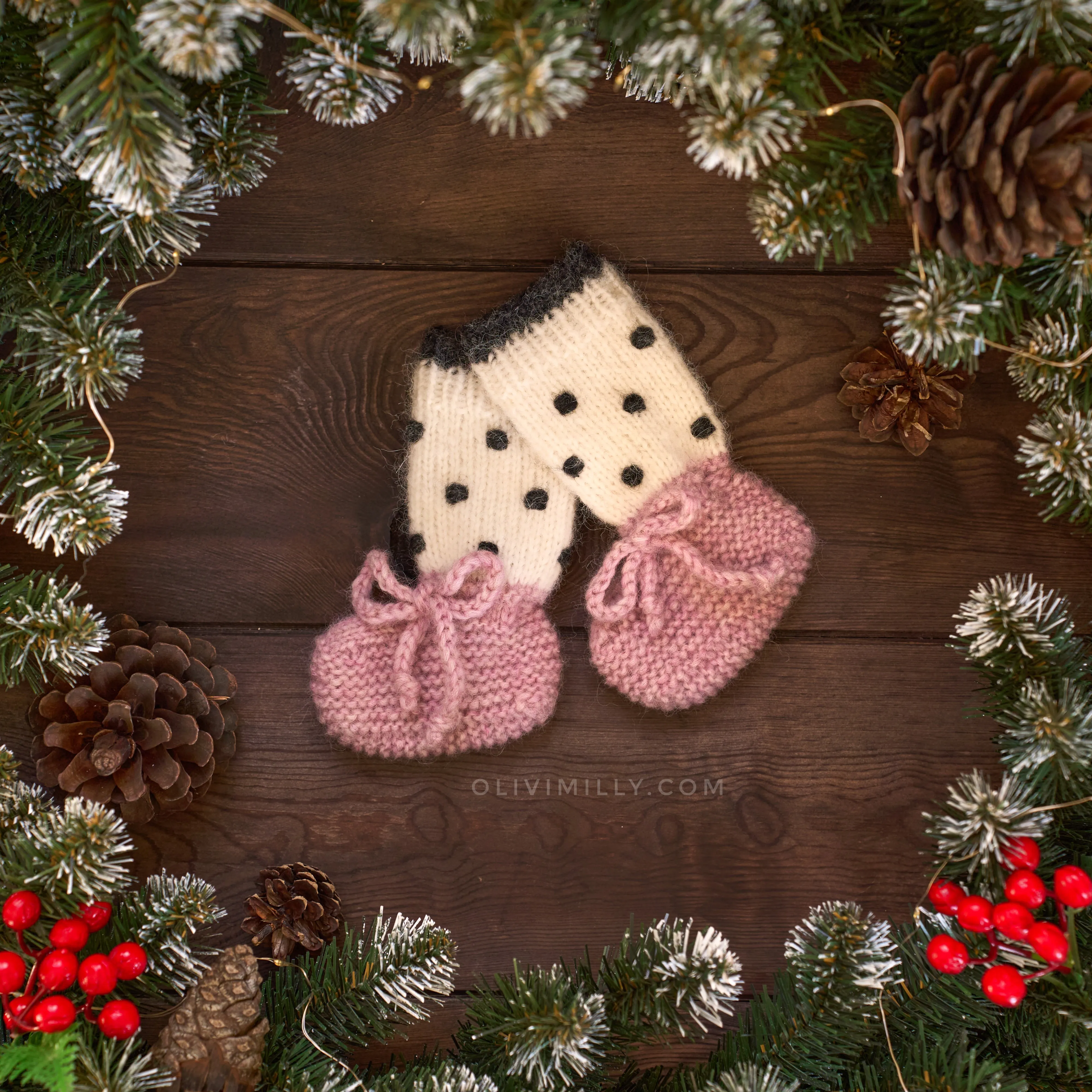 Amelia booties | Powder Pink