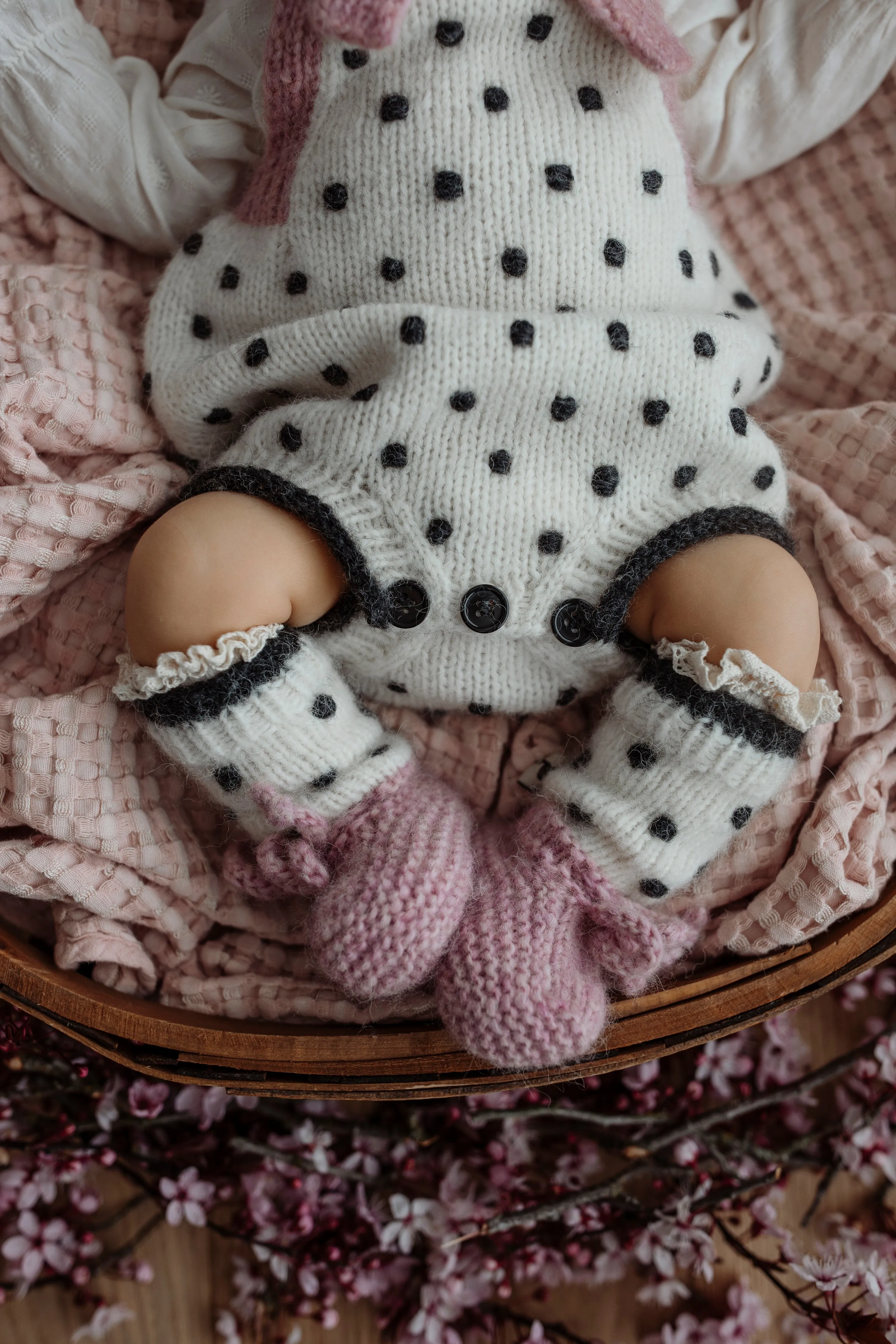 Amelia booties | Powder Pink