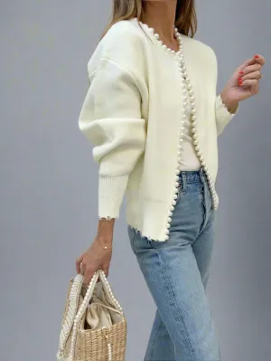 Anastasia | Pearl Wool Cardigan