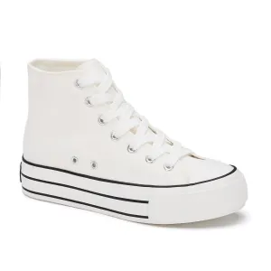 Andrea Canvas Sneaker Boots With Platform 89614