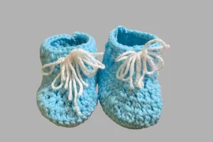 Baby Booties for newborns blue