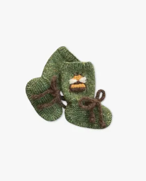 Bee Booties | Moss Green