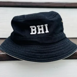 BHI Embroidered Monogram Sandwich Brim Bucket Hat