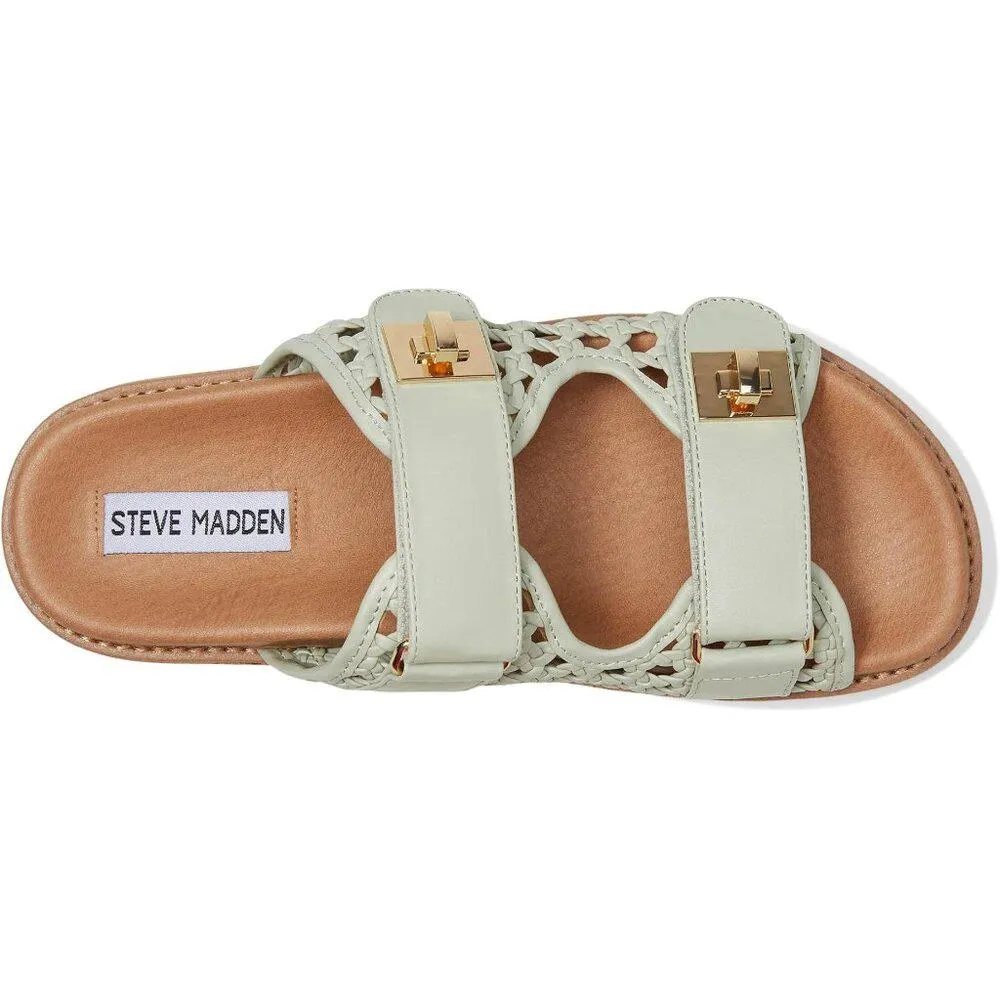 Bigschmona Mint Platform Slide Sandals