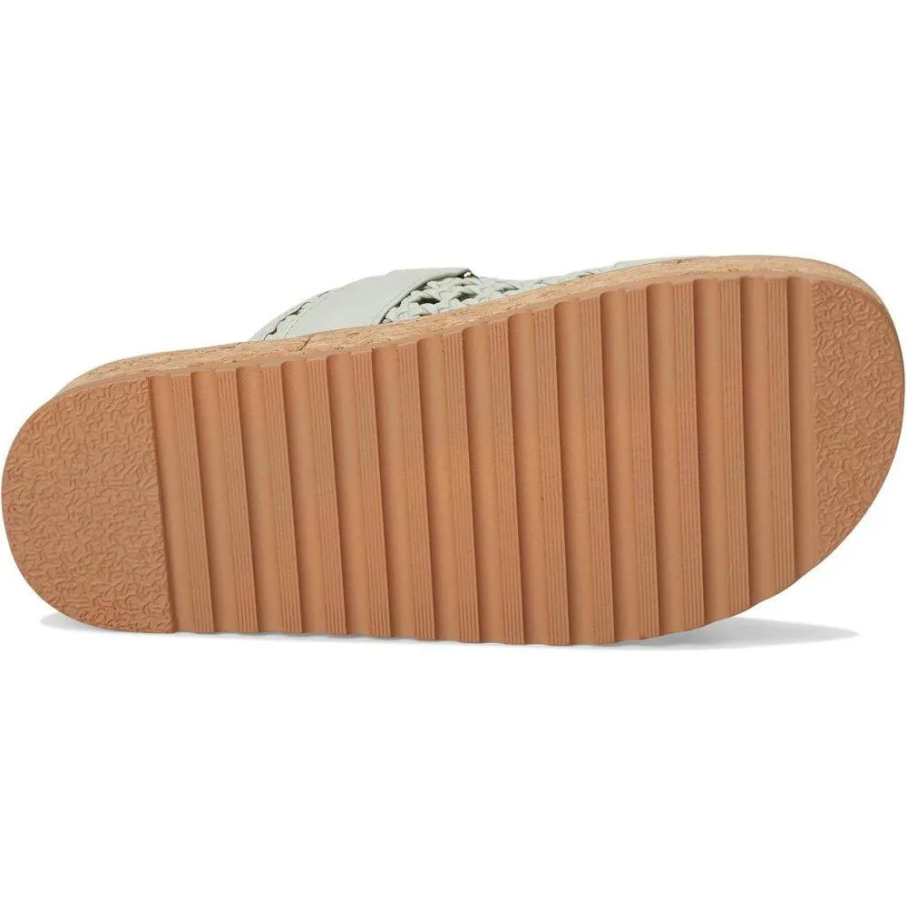 Bigschmona Mint Platform Slide Sandals