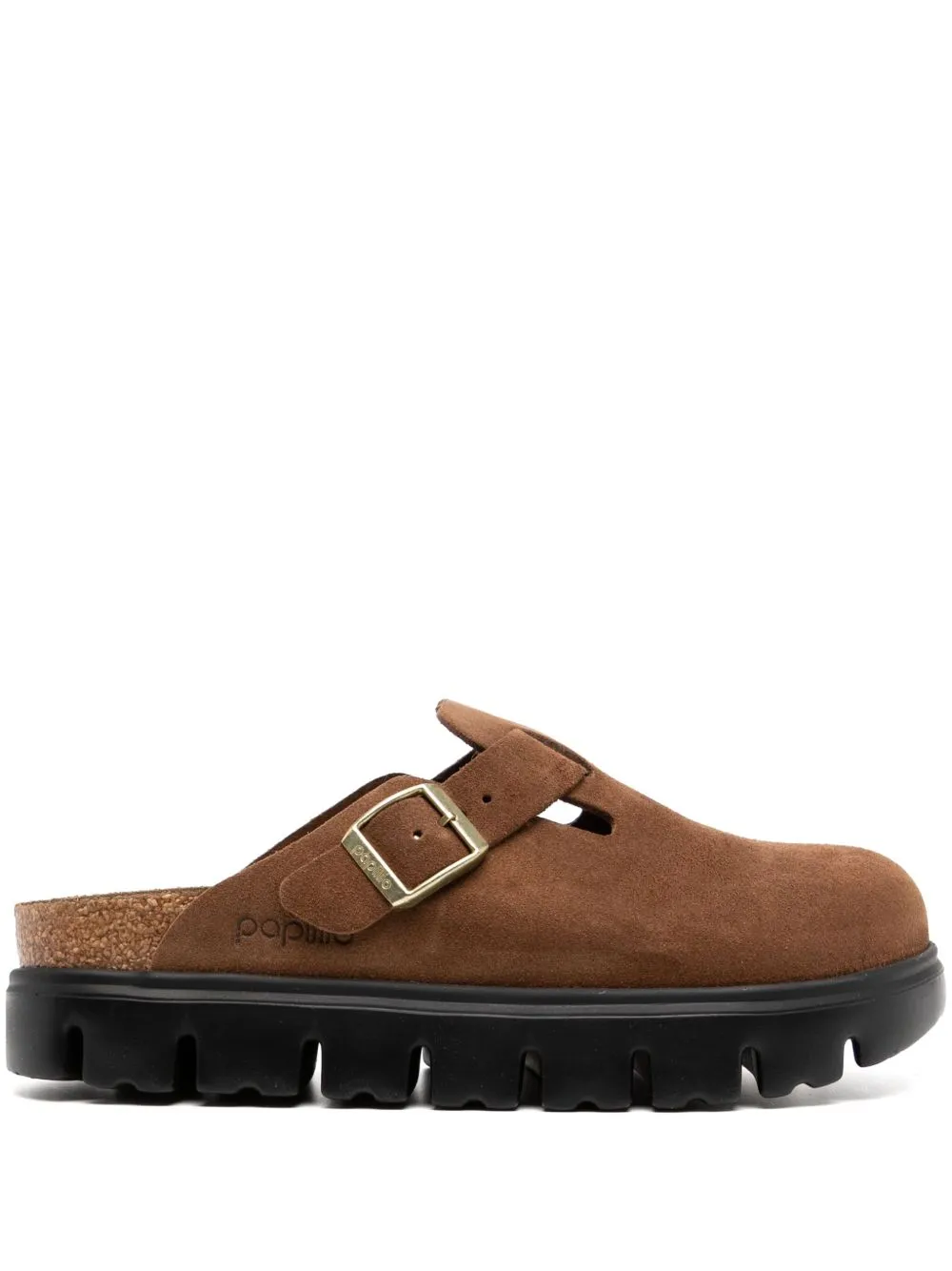 Birkenstock Boston Chunky Suede Leather Slippers