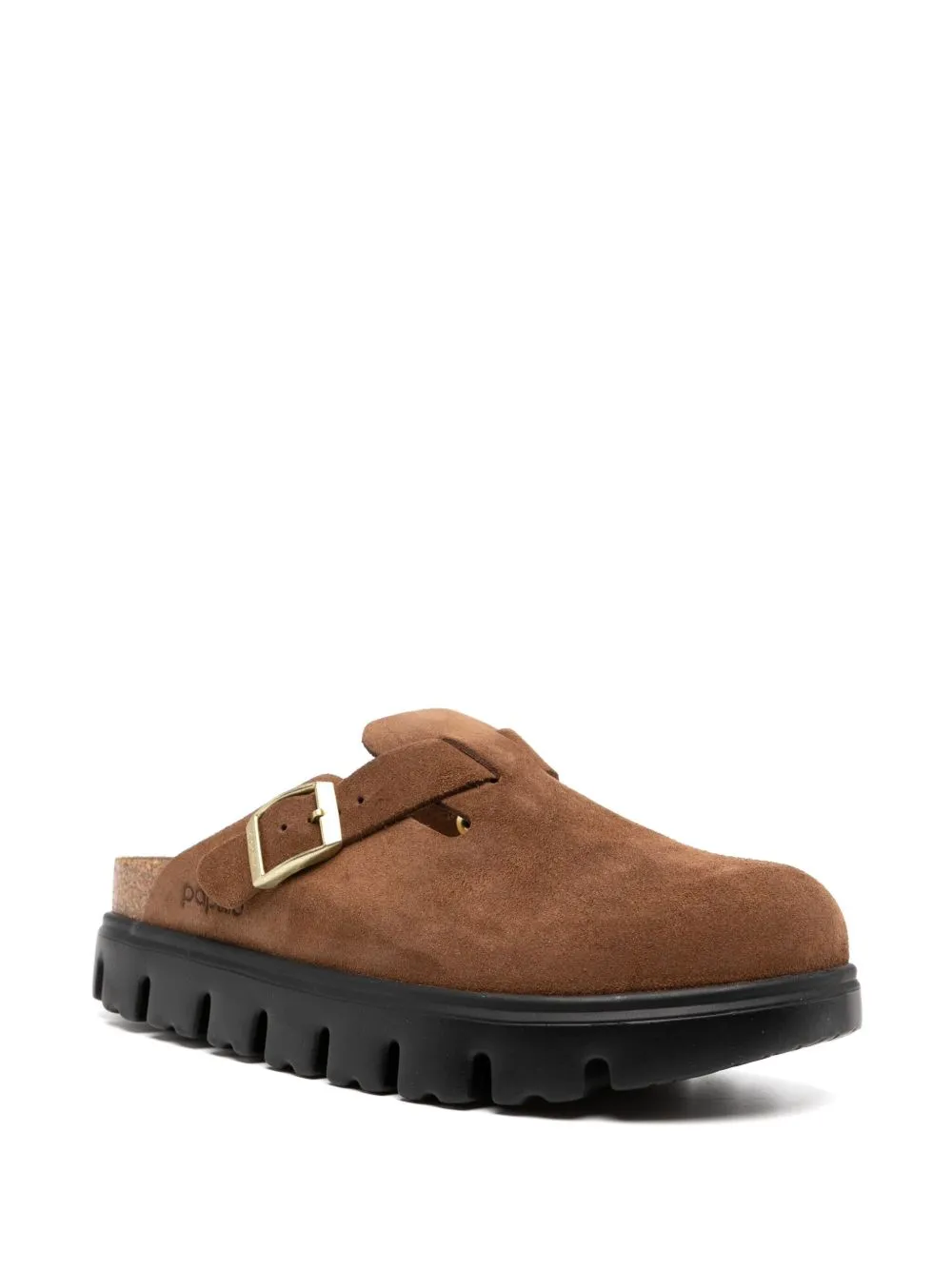 Birkenstock Boston Chunky Suede Leather Slippers