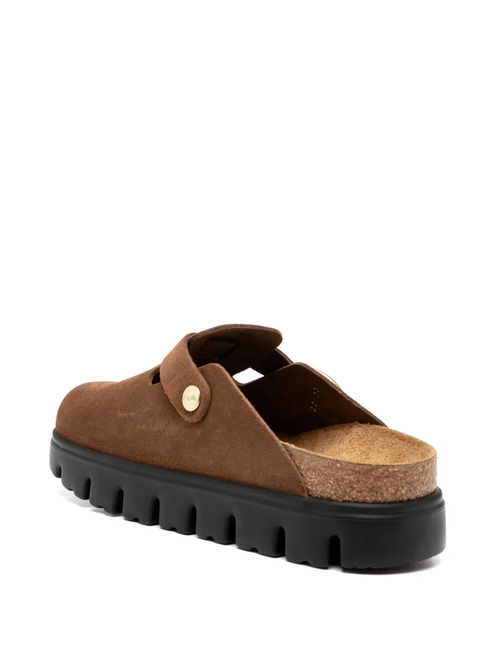 Birkenstock Boston Chunky Suede Leather Slippers