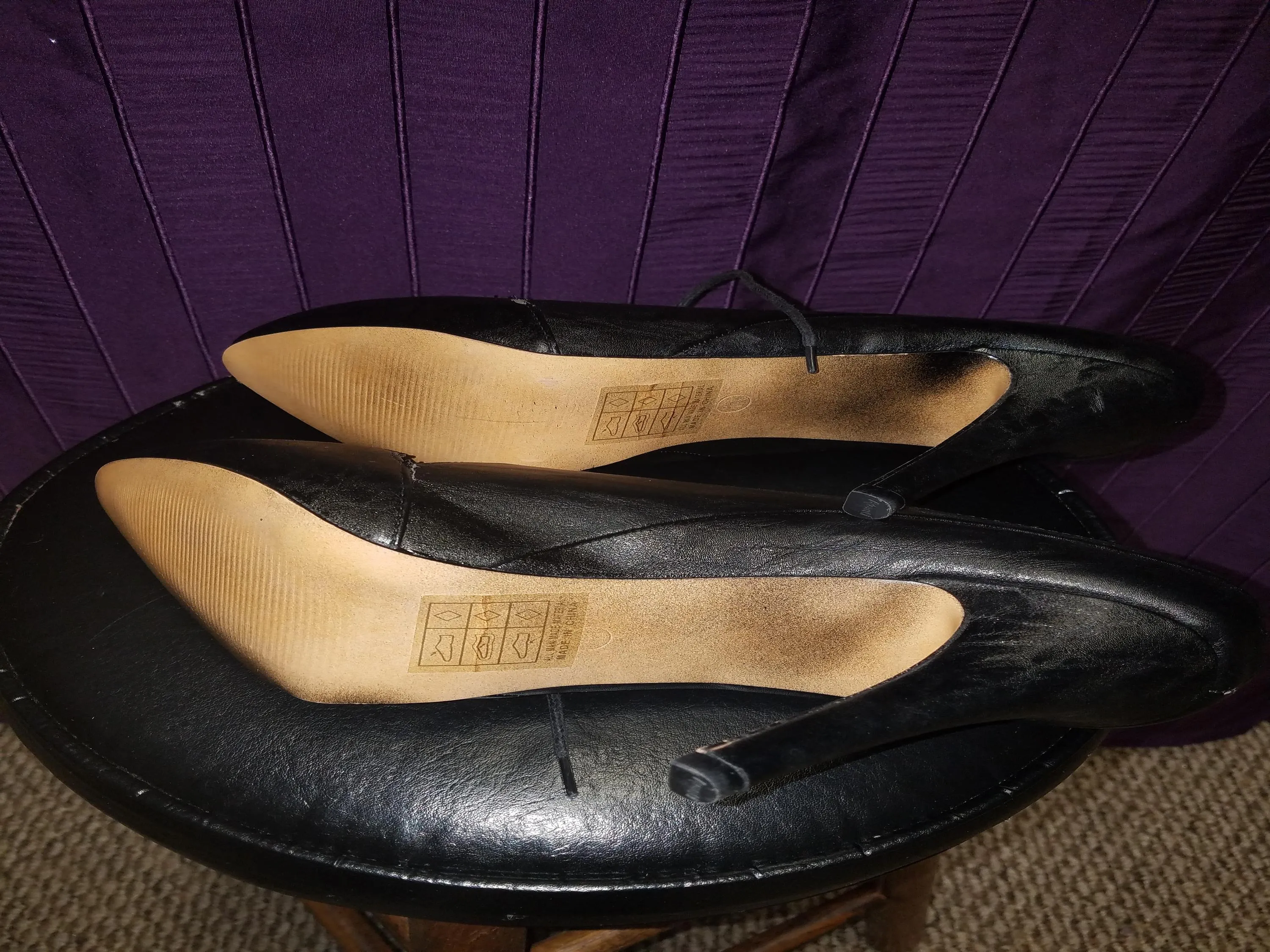 Black cutout booties sz 11