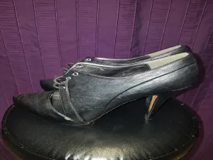 Black cutout booties sz 11