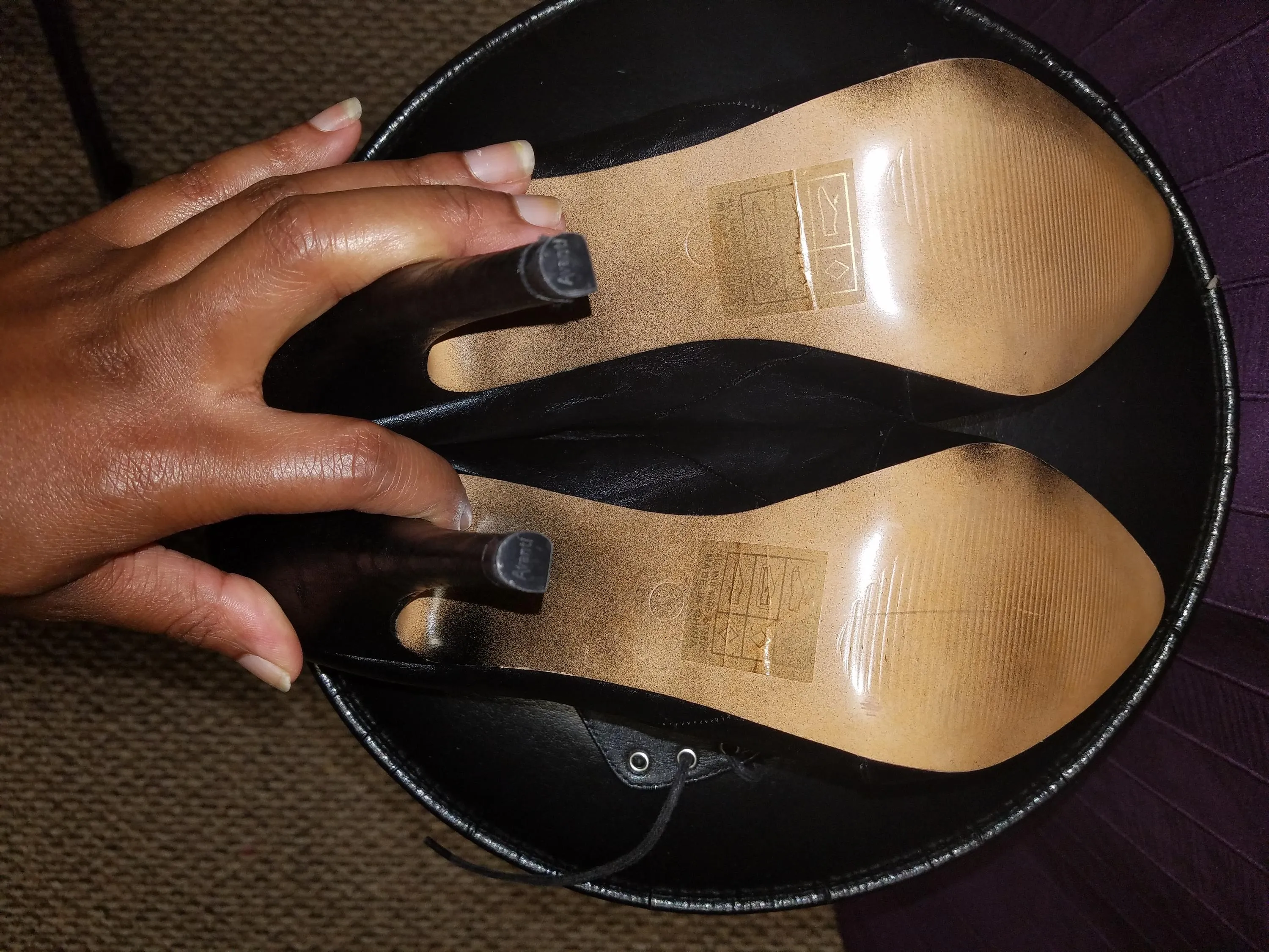 Black cutout booties sz 11