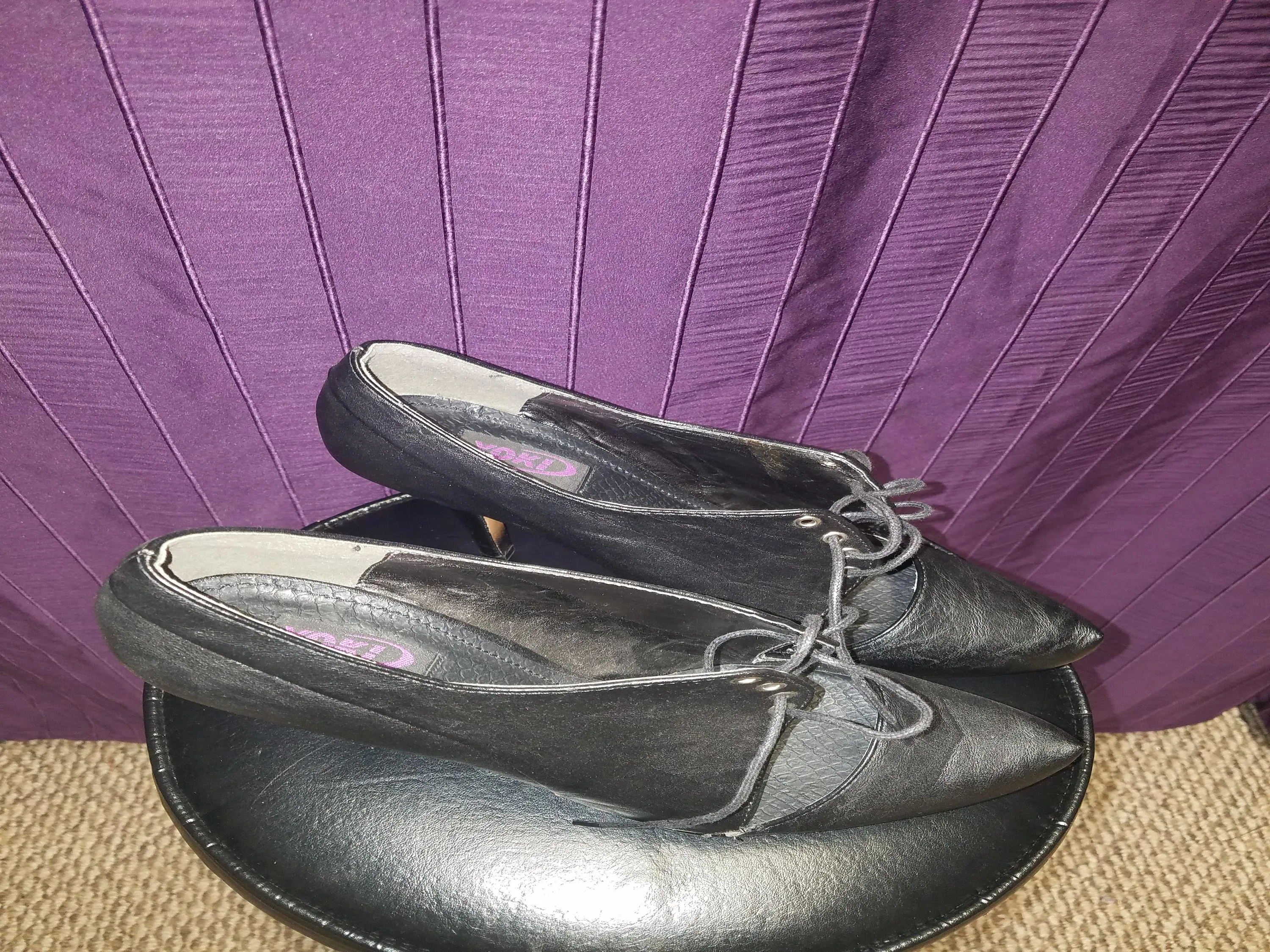 Black cutout booties sz 11