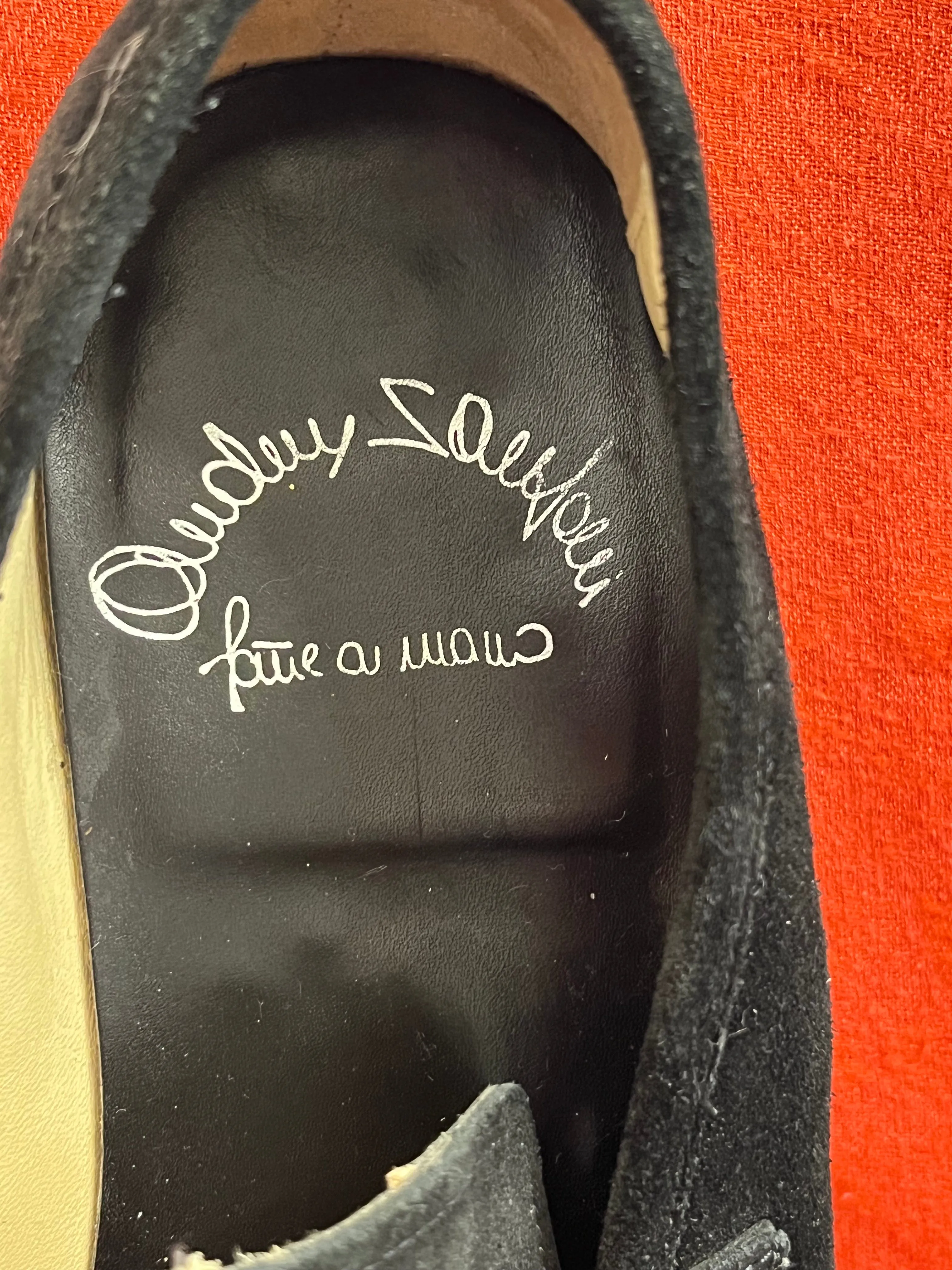 Black Suede Loafers Made in Italy- Size 8