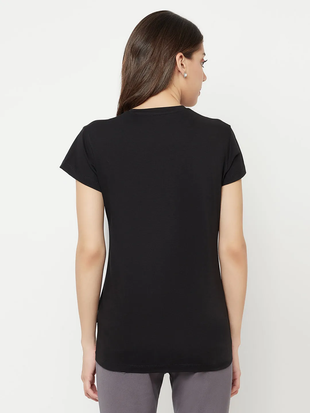 Black Typography T-Shirt