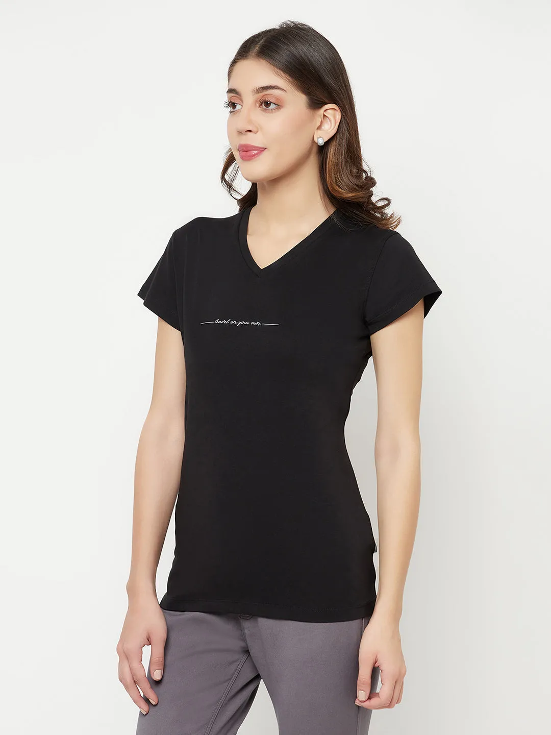 Black Typography T-Shirt