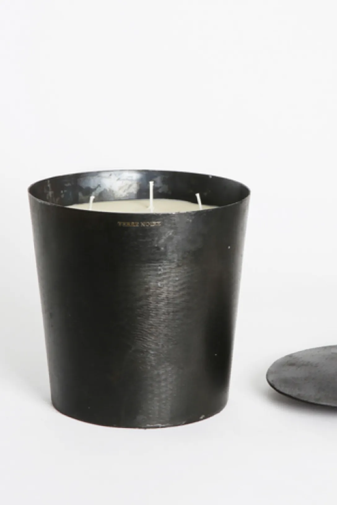 Bougie Vestimentale Grande | White Wax/Terre Noire