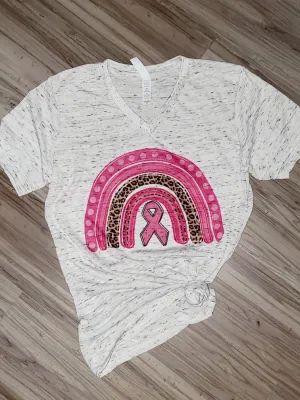 Breast Cancer Rainbow Tee