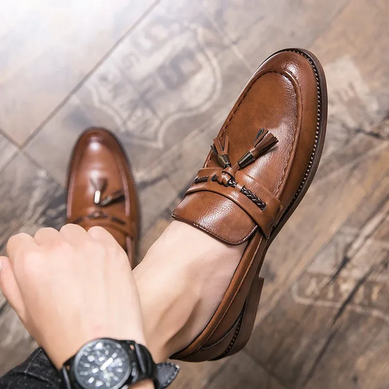 Cambridge Leather Tassel Loafers