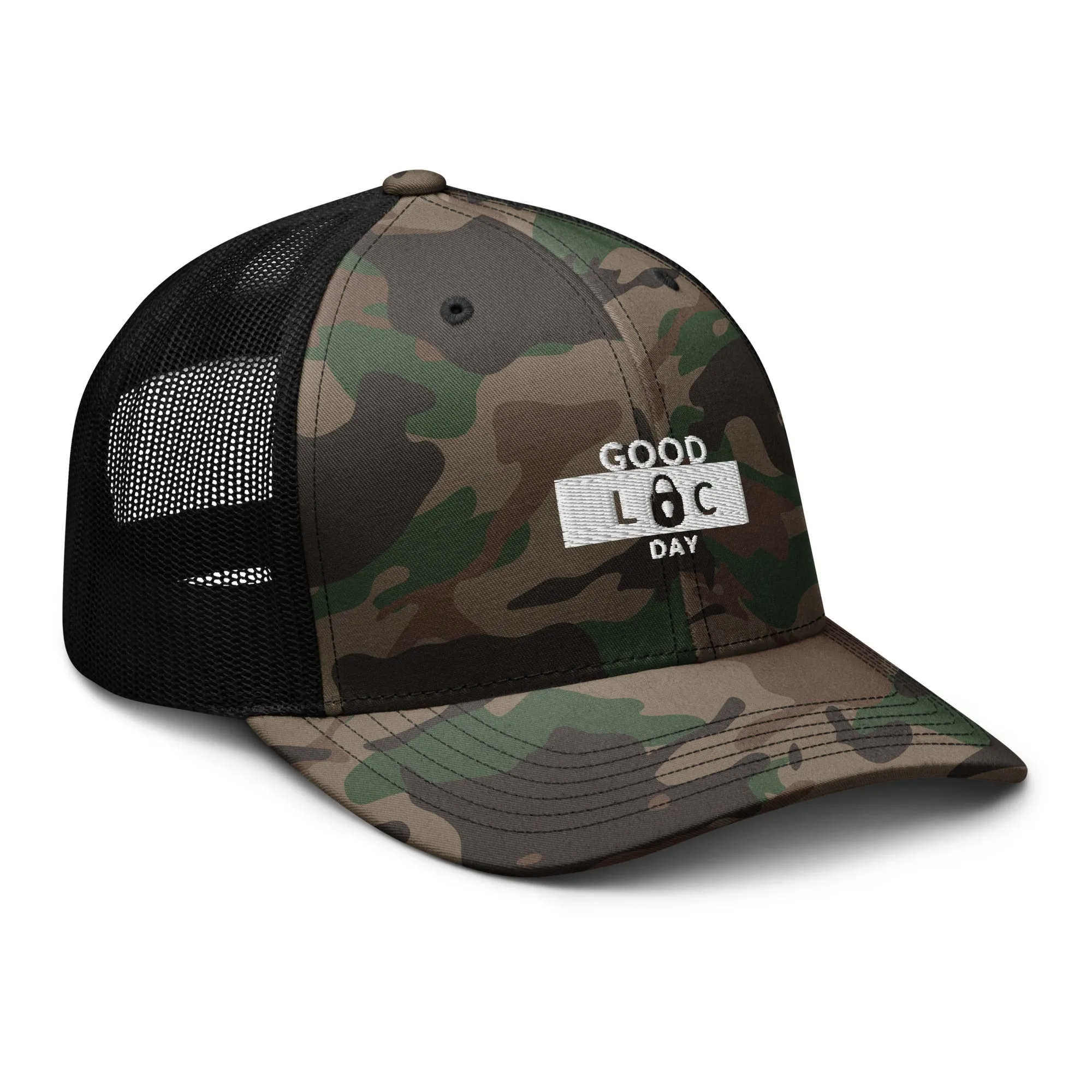 Camouflage trucker hat