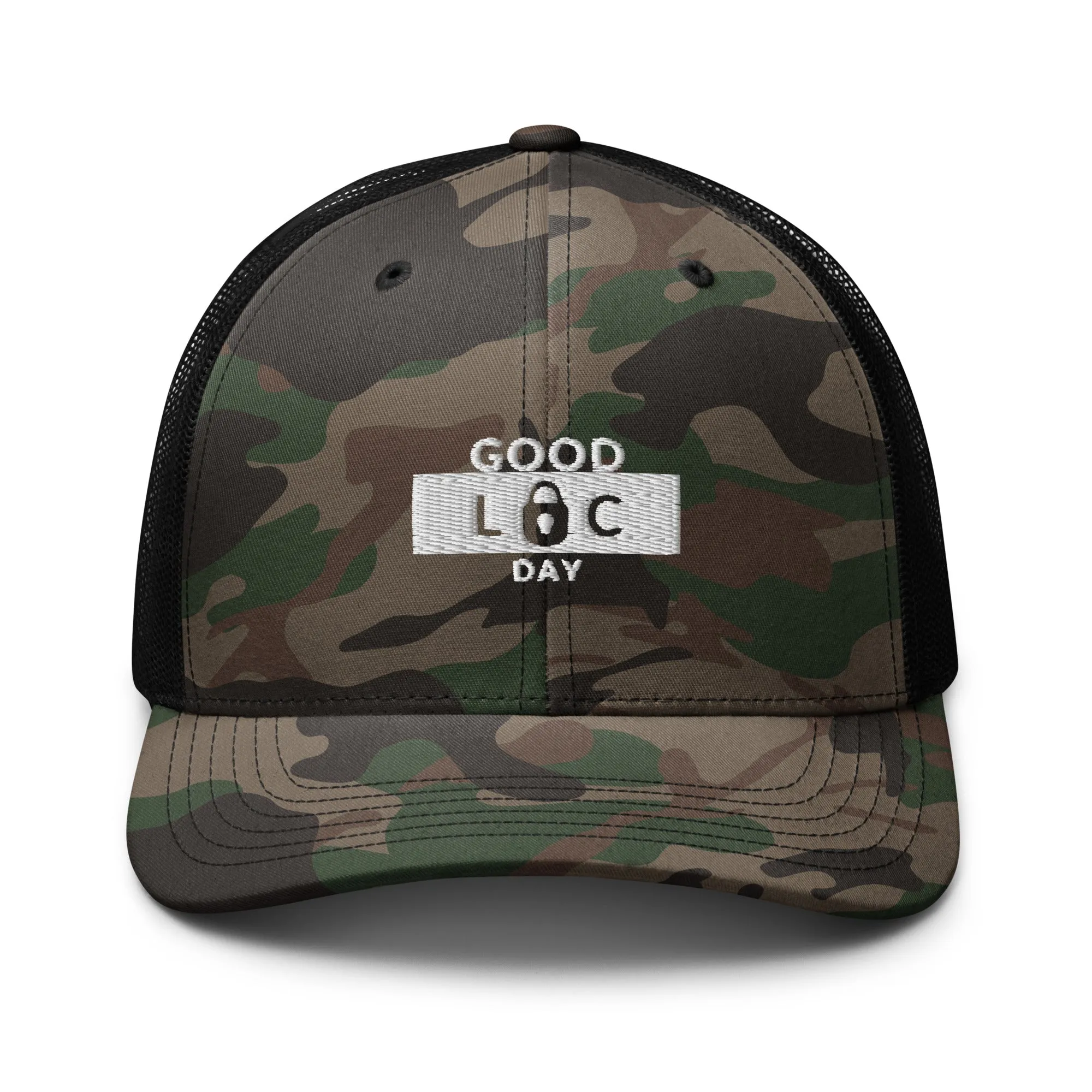 Camouflage trucker hat