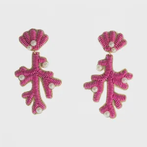 Capri Coral Earrings