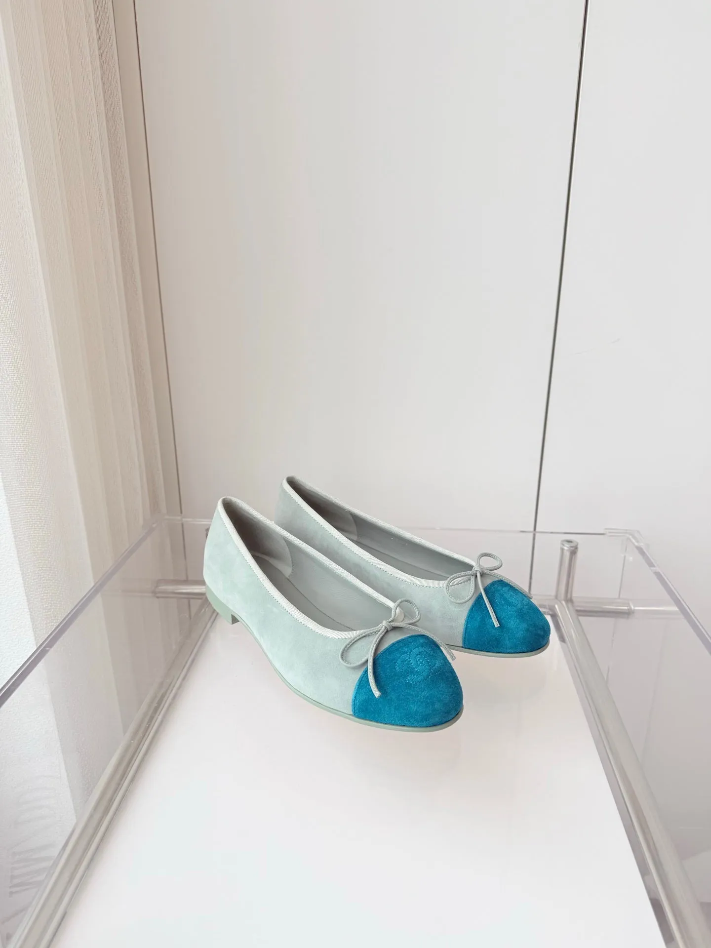 CC Ballet Flat Baby Blue Suede 238761