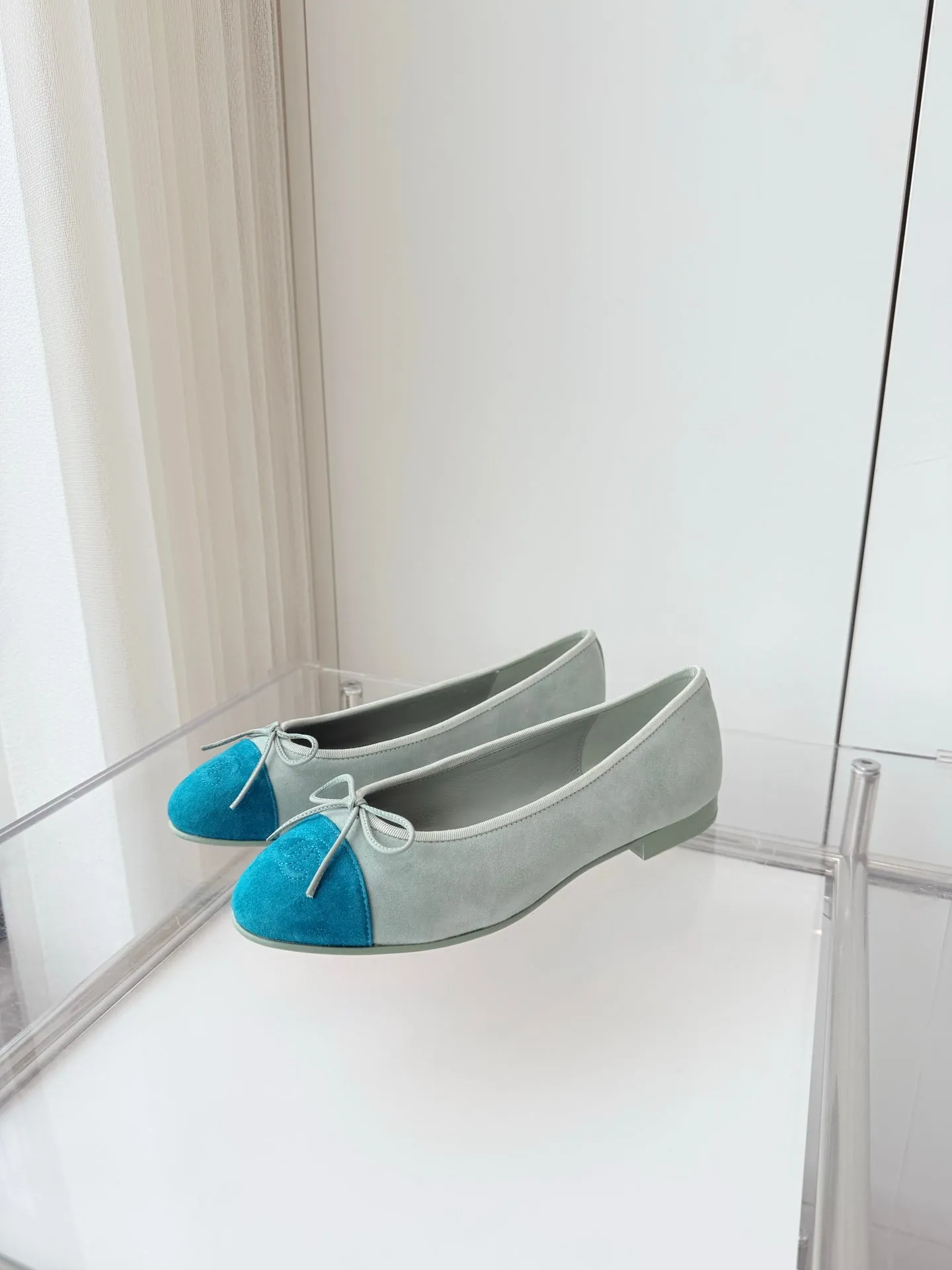 CC Ballet Flat Baby Blue Suede 238761