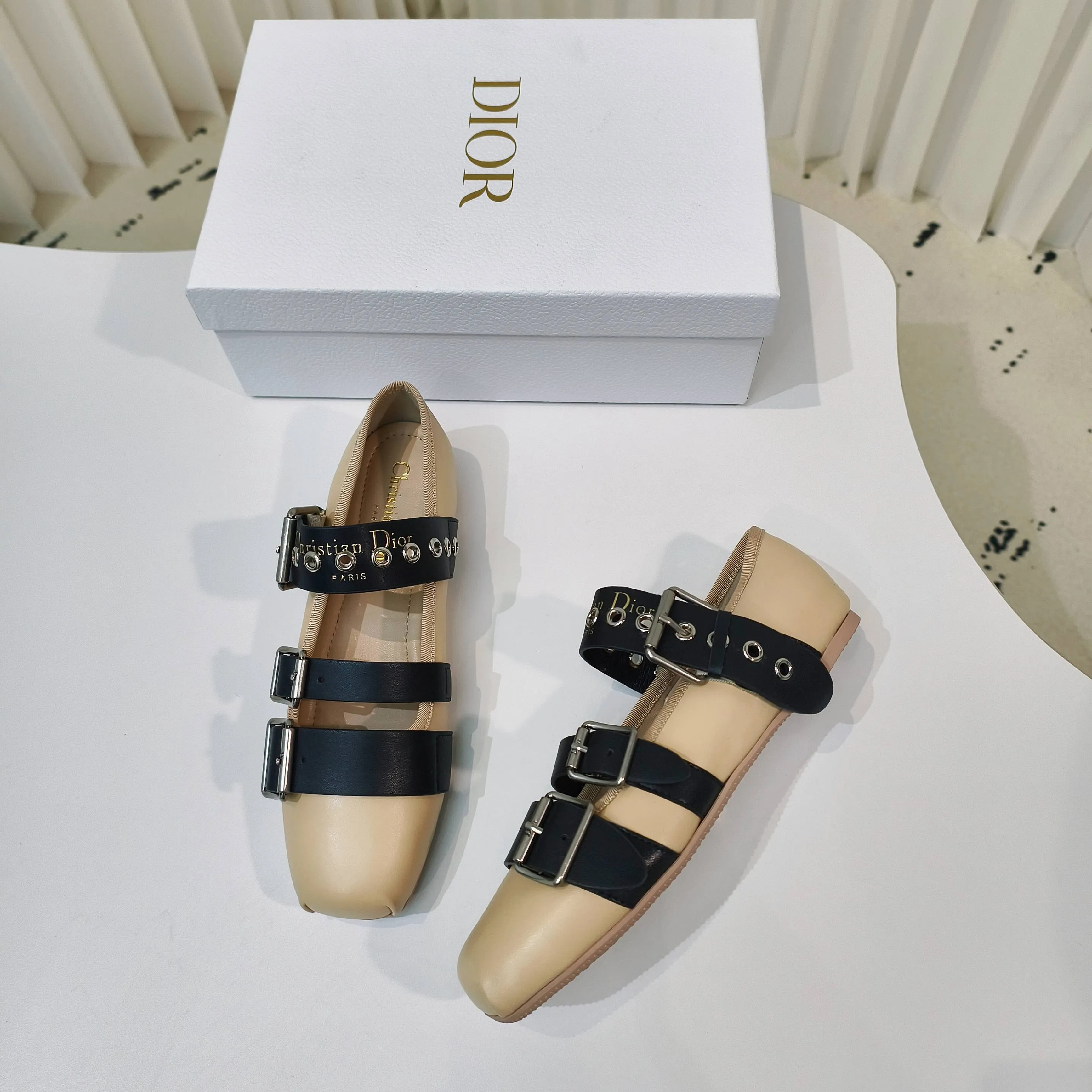 CD 25 Punk Ballet Flat  Calfskin and Suede 237991