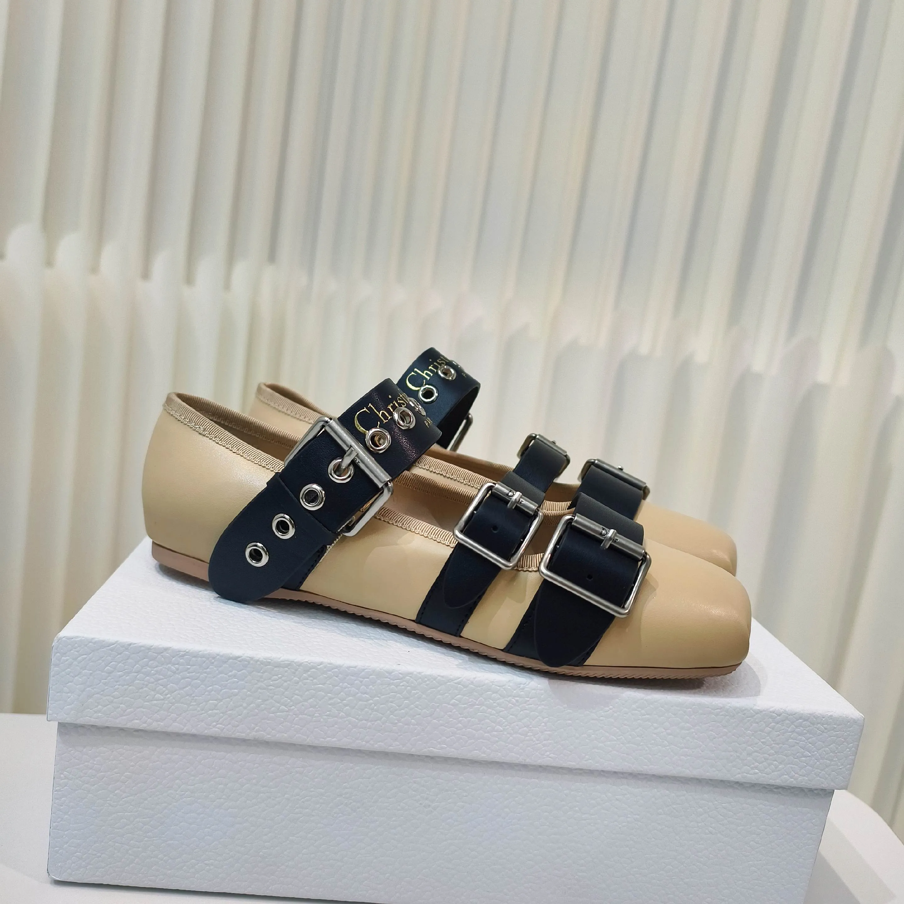 CD 25 Punk Ballet Flat  Calfskin and Suede 237991