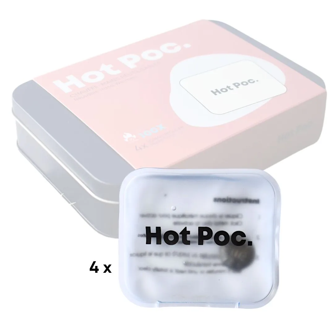CHAUFFE-MAINS RÉUTILISABLES (4 UNITÉS) - HOT POC