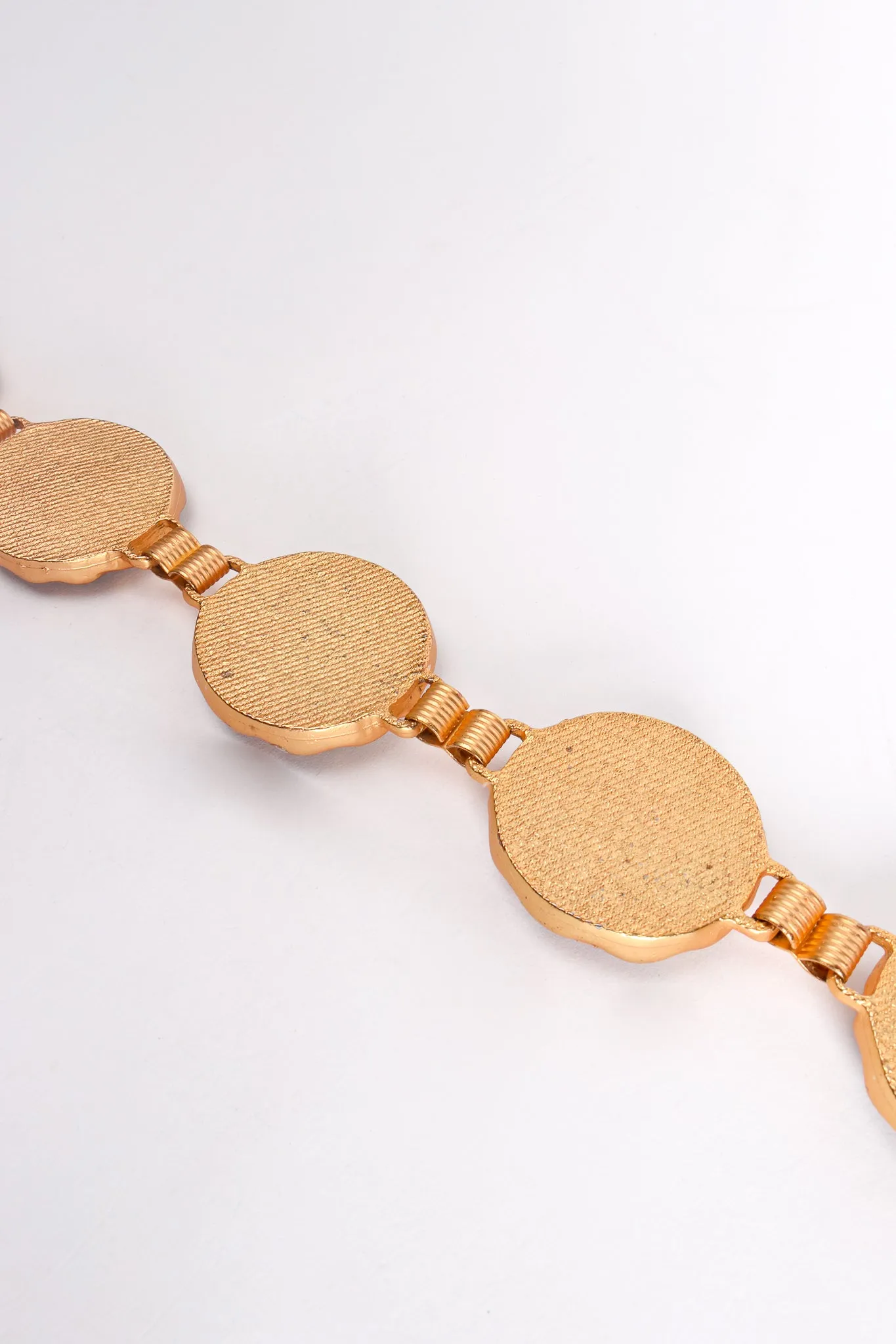 Cheetah Suede Medallion Chain Belt