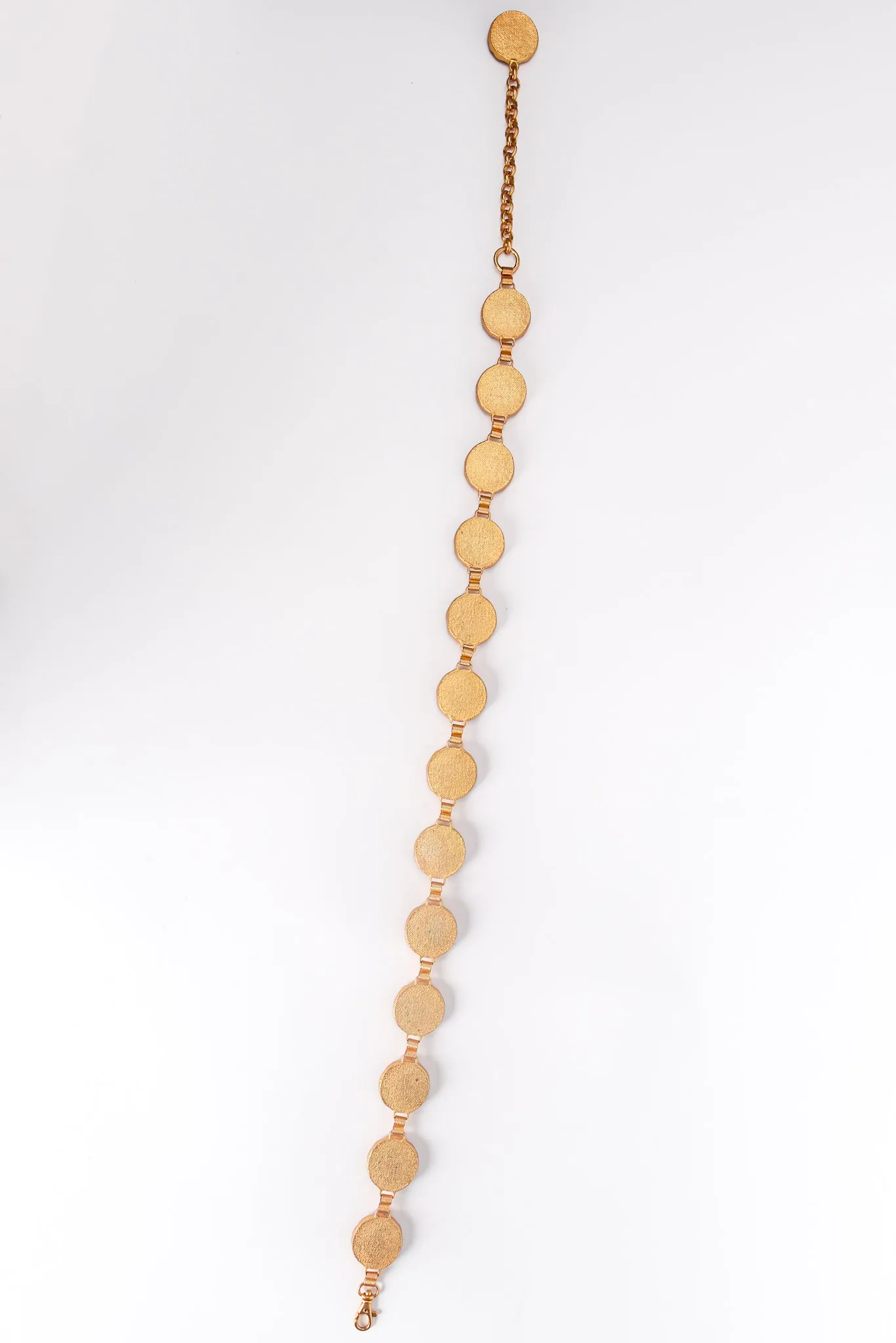 Cheetah Suede Medallion Chain Belt