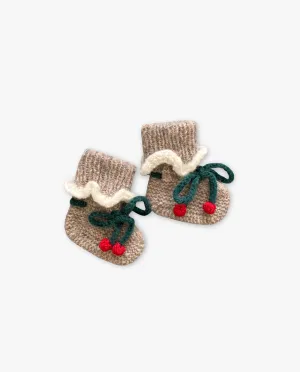 Cherry Booties | Beigebrown