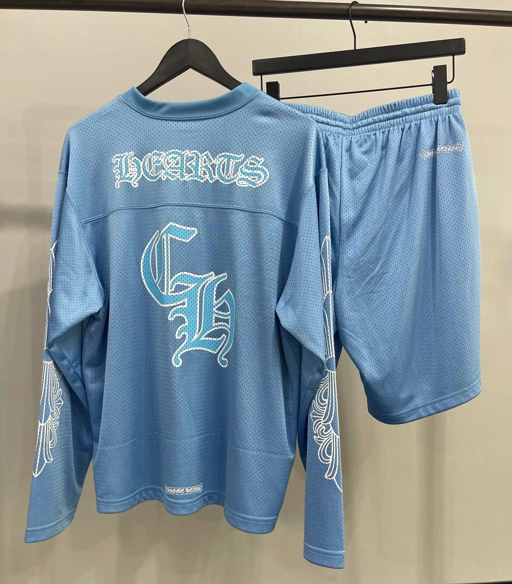 Chrome Hearts Sports Mesh Warm Up Jersey Blue