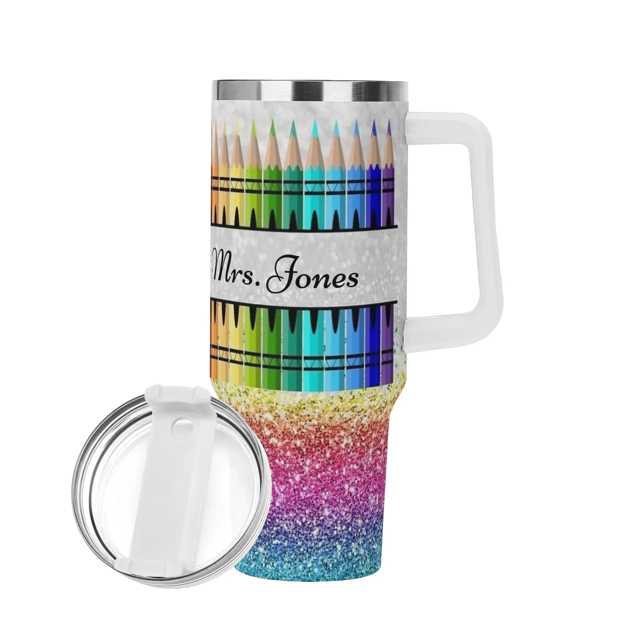 COLORED PENCIL Mood 40oz Stainless Steel Tumbler With Straw