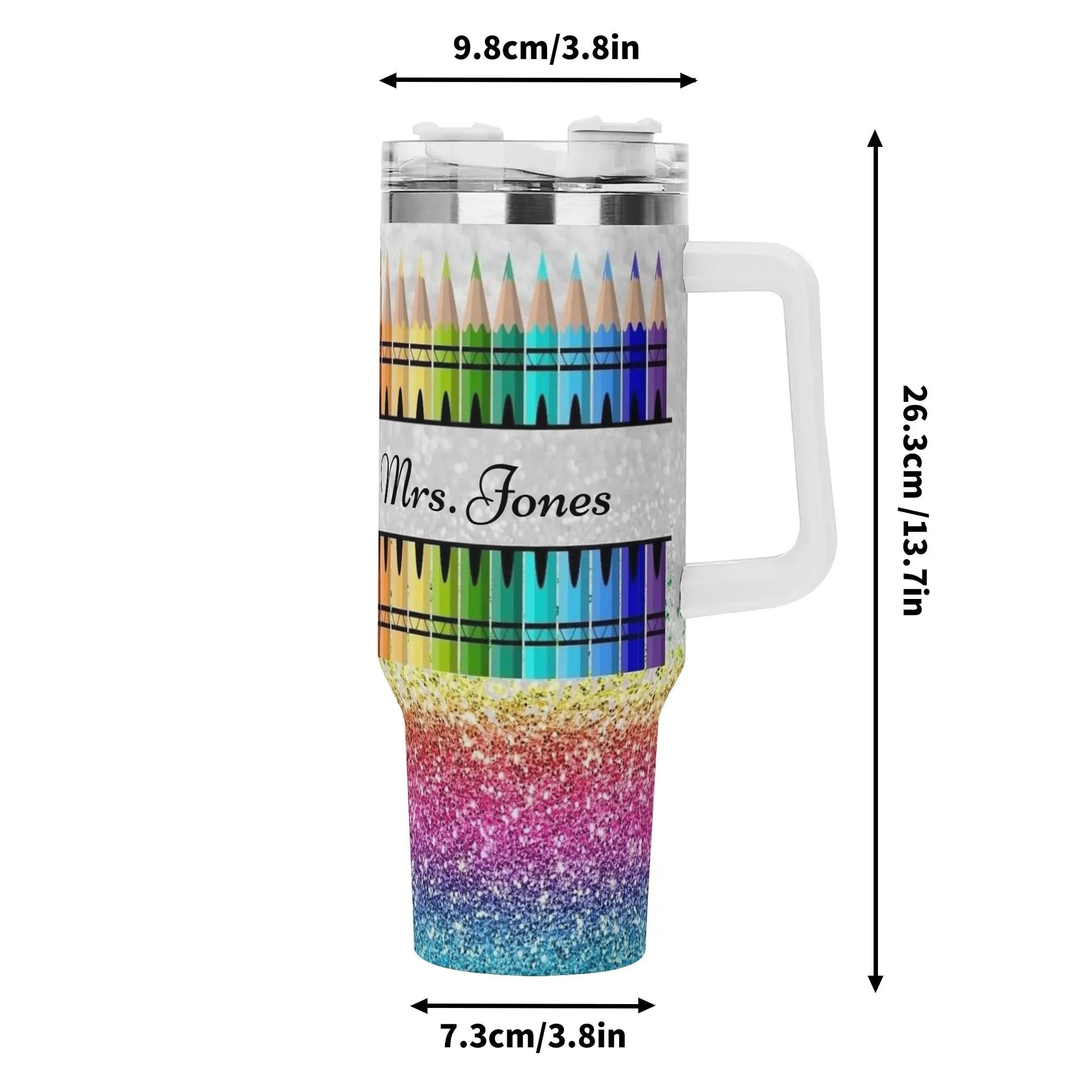 COLORED PENCIL Mood 40oz Stainless Steel Tumbler With Straw