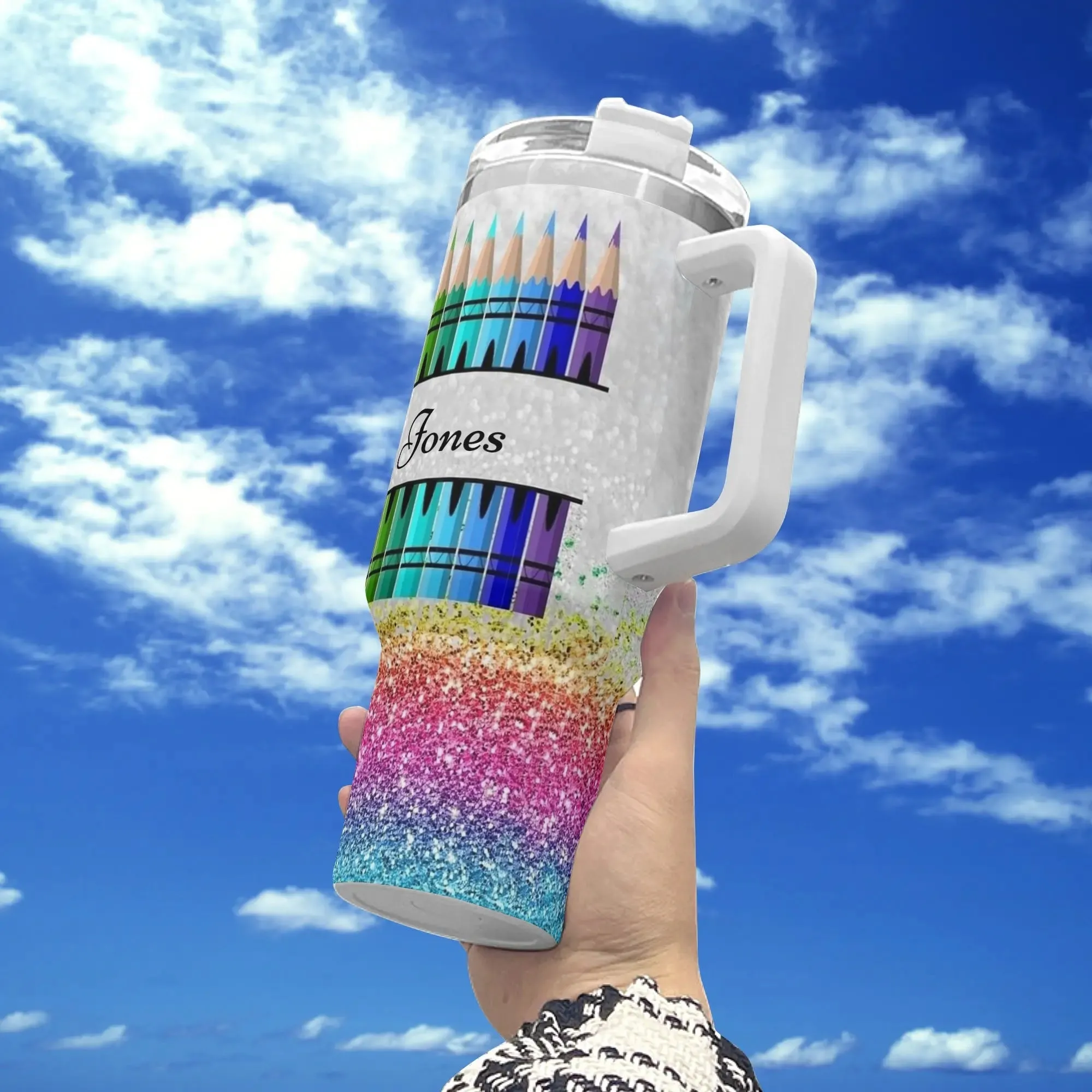 COLORED PENCIL Mood 40oz Stainless Steel Tumbler With Straw