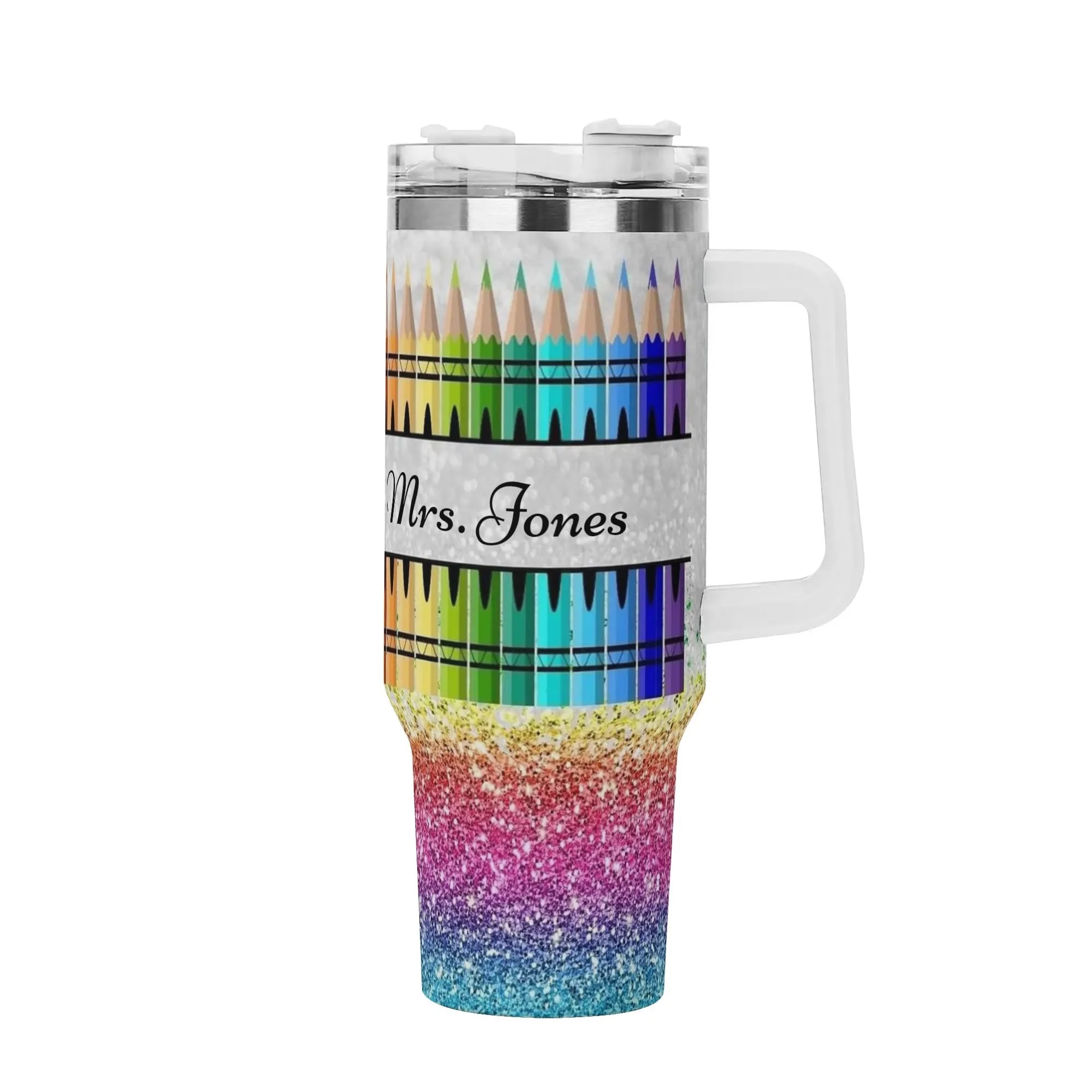 COLORED PENCIL Mood 40oz Stainless Steel Tumbler With Straw