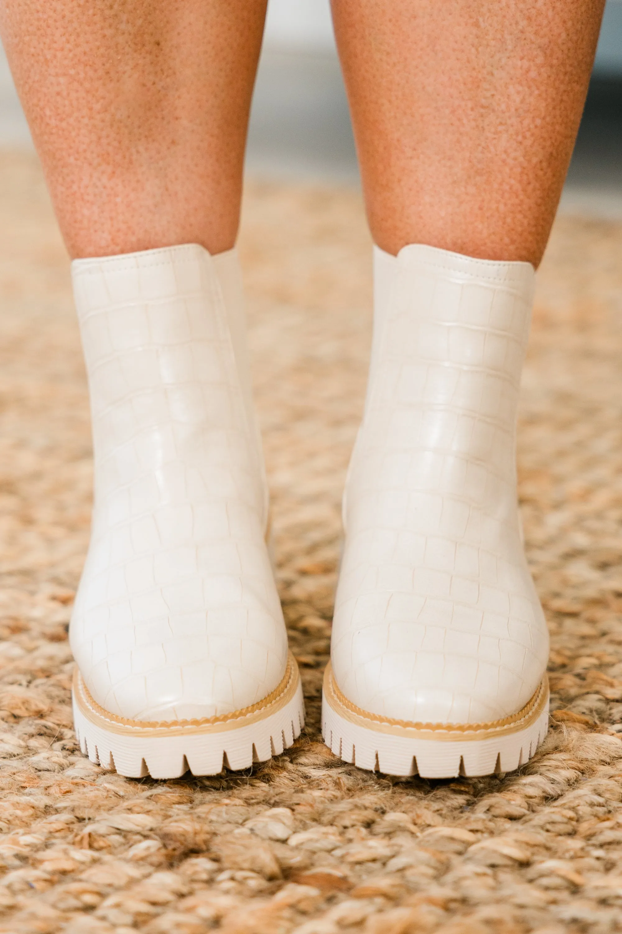 Corky's: Sweet Reminiscence Booties, Ivory