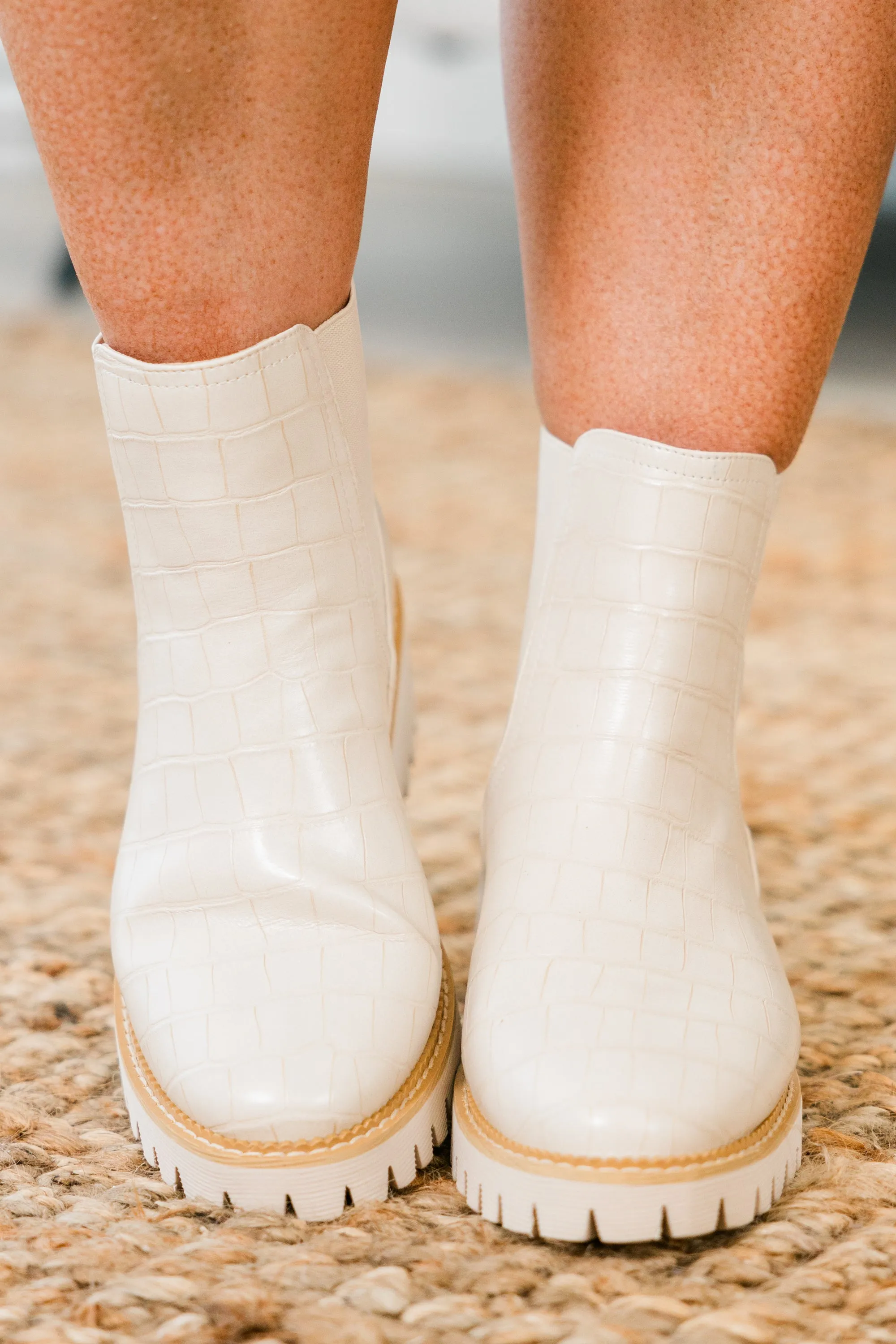 Corky's: Sweet Reminiscence Booties, Ivory